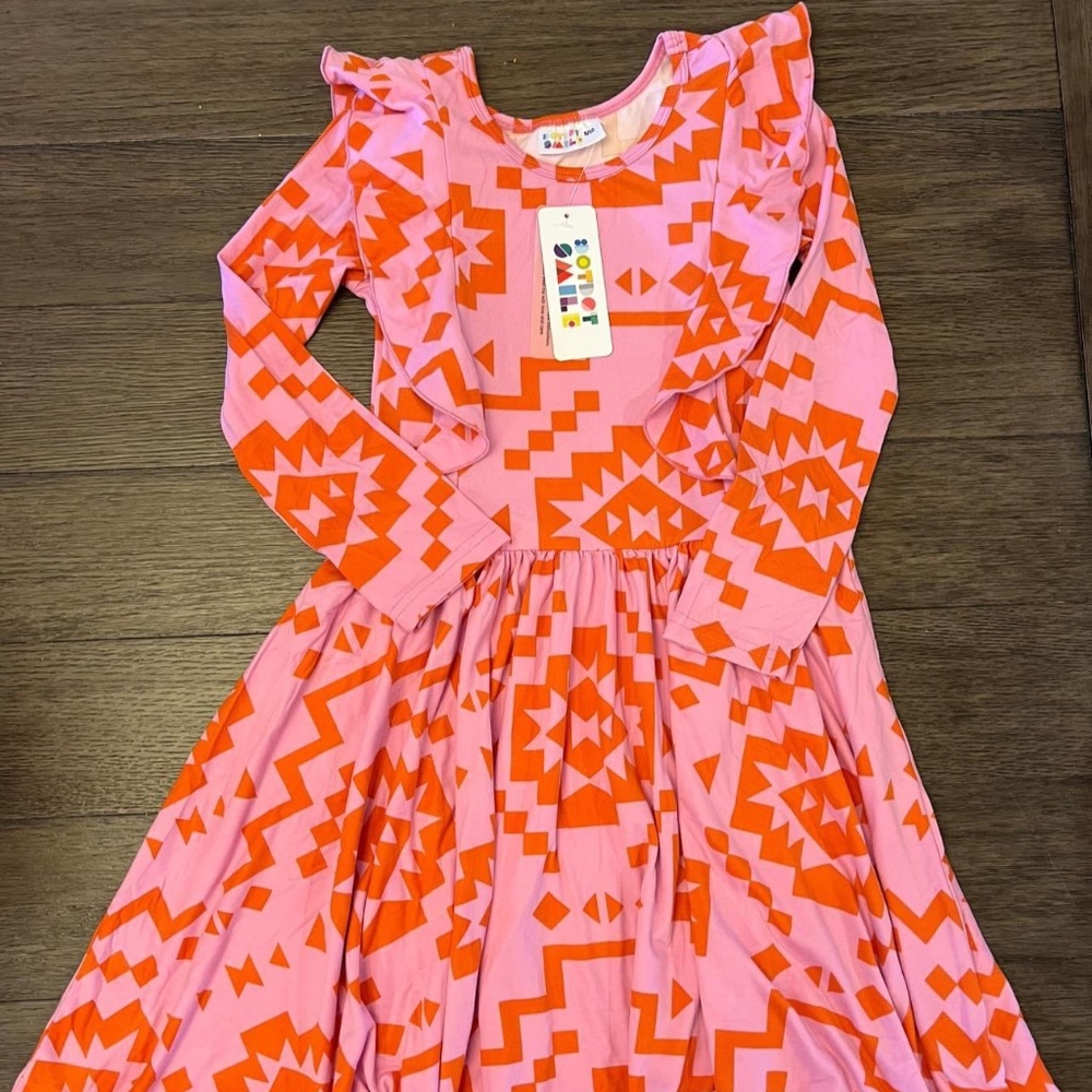 Dotdotsmile Aztec Ruffle dress 5/6